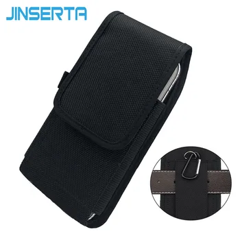 JINSERTA Único teléfono de la célula Paquete de la Cintura Para iphone 6splus 5.5-6.0 pulgadas de Nylon bolso de la Bolsa con Clip para el Cinturón Funda Case Para Galaxy Note