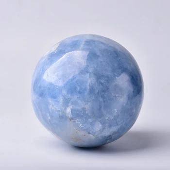 Natural de color azul esfera de cristal celestite de Cuarzo Chakra de la Decoración de la Casa de Reiki de Mineral de Energía de la Piedra Mineral de Curación Trabajo hecho a mano de Fengshui de BRICOLAJE