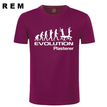 Divertido Evolución De Un Albañil Trabajo De Trabajo De Camiseta Para Los Hombres De Moda De Verano De La Carta De La Camiseta De Algodón Casual T-Shirt