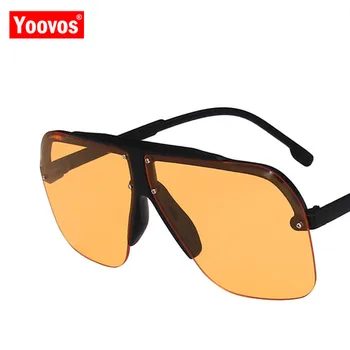 Yoovos 2021 Gafas De Sol De Las Mujeres Punk Mujeres Gafas De Sol Retro De La Marca Del Diseñador De Gafas De Sol Para Los Hombres De Gran Tamaño Gafas De Oculos De Sol