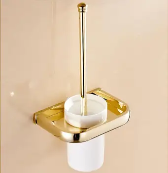 Conjunto de Accesorios de Baño de bronce, de Oro Cuadrado de Papel higiénico,toallas,Jabón cesta,Toalla Estante,Estante de Vidrio de baño conjunto de Hardware