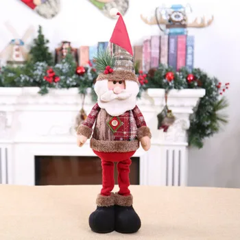 60cm muñeco de Nieve Elk Santa Claus Permanente de la Muñeca de Adorno de Navidad Fiesta de Casa de Navidad Decoración de envío Gratis