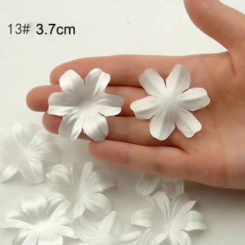 50pcs 3D Flor de Encaje Parches Apliques De Novia de la Boda vestido de Flores Blancas Accesorios de Costura Diy Decoración de Parche