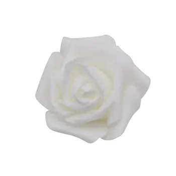 50pcs/lot 6cm Artificial de Espuma de Rosas Cabeza de Espuma PE de Rosa Flor de Cabeza para la Boda de la Casa del Festival de Flores Decorativas de BRICOLAJE Coronas de flores Artesanales