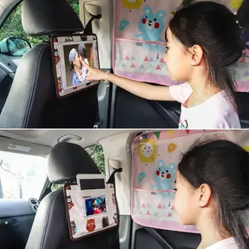 Universal del Reposacabezas del Coche del Teléfono de Montaje Titular de la Bolsa para los Niños en el Asiento de Atrás del Soporte para la Tableta de Samsung, Xiaomi 3-11.5 Comprimidos Pulgadas Smart Mo