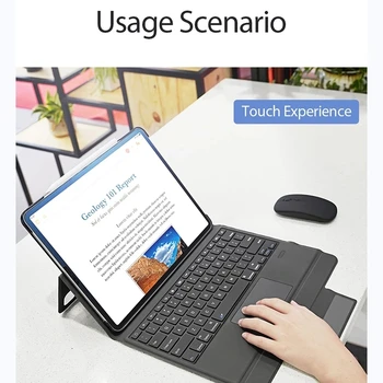 Touchpad Keyboard Case para Ipad Pro 11 12.9 2020&2018 Lápiz Ranura de Caso para el IPad Aire 4 3 2 1 9.7 10.2 10.5 10.9 Tablet Teclado