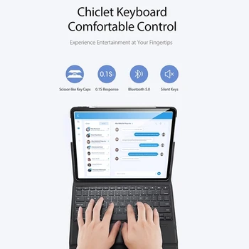 Touchpad Keyboard Case para Ipad Pro 11 12.9 2020&2018 Lápiz Ranura de Caso para el IPad Aire 4 3 2 1 9.7 10.2 10.5 10.9 Tablet Teclado