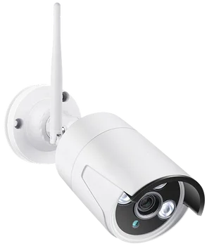 Inalámbrico Sistema de CCTV 1080P de grabación de Audio de 2MP 4 CANALES NVR Impermeable al aire libre de WIFI del CCTV de la Cámara de Sistema de Video Vigilancia Kit de