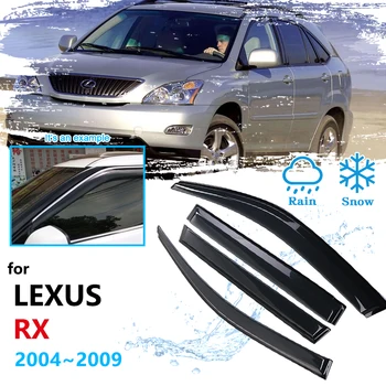 La Ventana de coche Accesorios para el Lexus RX RX300 RX330 RX350 RX400h 2004~2009 XU30 Protector de la Lluvia de la desviación de la Visera Toldos Refugios
