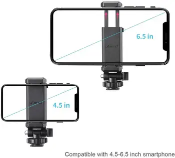 Ulanzi ST-06 Frío Zapato Teléfono Trípode soporte de Montaje Vertical de Disparo Ajustable Adaptador de Monitor para el iPhone 11 Pro Max XR Android