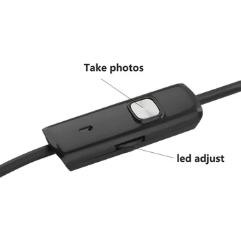 Teléfono Android con Cámara de Inspección de 7 mm 1M 2M 5M lente Endoscopio inspección de la Tubería de la prenda Impermeable IP68 480P HD micro USB de la Serpiente de la Cámara