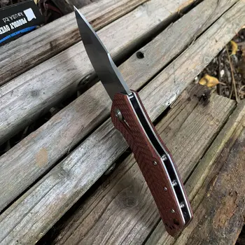 Tres estilos de ZT 0308 cuchillo Plegable 8Cr13 Hoja G10 + chapa de Acero mango de acampar al aire libre cuchillo de frutas práctico cuchillo plegable de la EDC