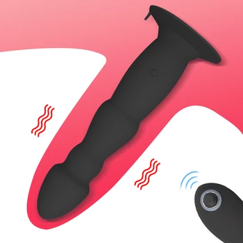 Anal Vibrador Para Hombres de Carga USB Remoto Inalámbrico Consolador Vibrador Para Mujeres Butt Plug Macho Masajeador de Próstata Plug Anal Juguetes Sexuales
