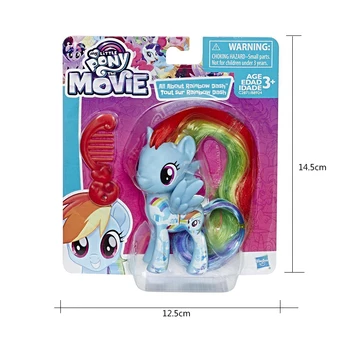 Original de Juguetes de My Little Pony Amistad Es Magia Rainbow Dash Meñique Modelo de Juguete para Niña Ascensores Renacer Lindos Muñecos de Bonecas
