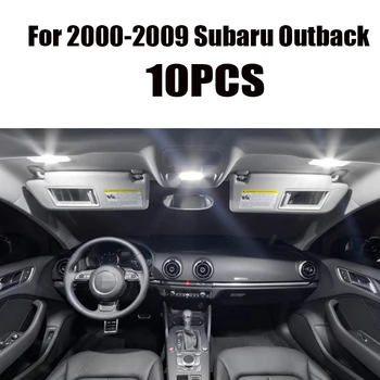 Para 2000-2019 Subaru Outback Blanco accesorios del coche Canbus Libre de Error LED de Luz Interior, Luz de Lectura Kit Mapa de la Cúpula de la Licencia de la Lámpara