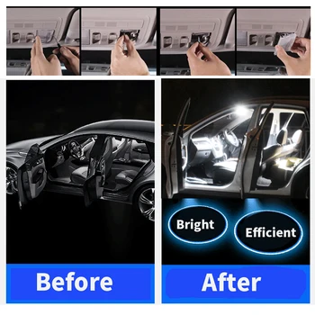 Para 2000-2019 Subaru Outback Blanco accesorios del coche Canbus Libre de Error LED de Luz Interior, Luz de Lectura Kit Mapa de la Cúpula de la Licencia de la Lámpara