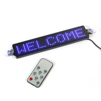 De Coche de 12V LED Programable Signo de Movimiento de Desplazamiento de la Pantalla de Mensajes del Tablero de Pantalla Ultra-delgada Coche de la Exhibición de Mensaje de la Junta de