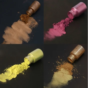 50 Colores Pigmentos Brillantes Mica En Polvo Kit De Resina Epoxi Colorante Maquillaje Bomba De Baño Jabón De Fabricación De La Vela Polvo De Pigmento Kit