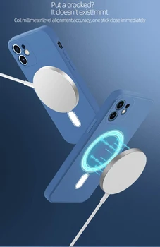 Concentrador magnético de absorción de carga inalámbrica para iPhone6 7 8 X XS XR 11 12 Max Pro mini móvil phoneMagnetic atracción caso
