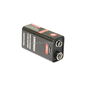 9V 6F22 Batería USB 1000mah de 9V Recargable de Li-ion de la Batería Micro USB Batería para Micrófono de Juguete de Control Remoto de KTV