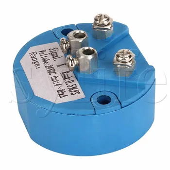 Termopar Tipo K Sensor de Temperatura Transmisor de 0 a 1100 24VDC Azul