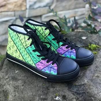 ELVISWORDS Croquis Gato Negro Mariposa de Impresión Casual Vulcanizado Zapatos de las Mujeres de Lona Transpirable Pisos de Luz de Encaje hasta Zapatillas de deporte Mujer
