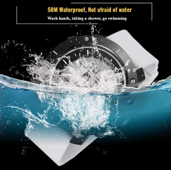 OHSEN Digital de los Hombres de la Moda los Relojes de Alarma Cronógrafo Militar reloj de Pulsera Impermeable del Deporte de Café de Choque del Ejército de Reloj Reloj Hombre