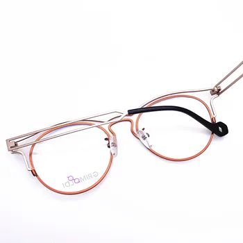 Belight Óptica de la Nueva Llegada de Dos dimensiones de Diseño de Metal Gafas de Mujeres de Ojo de Gato de la Prescripción de Anteojos Retro Marco de las Gafas de GR040