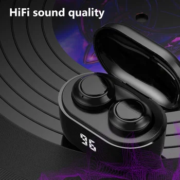 A6 TWS Mini Wireless Bluetooth Auricular V5.0 Auriculares Estéreo de alta fidelidad Digital de Carga de la Caja gaming headset