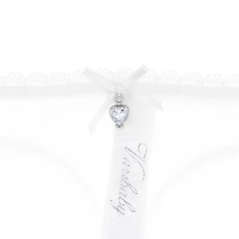 Varsbaby G-string ropa interior transparente sólido de encaje tanga briefs de baja altura con lentejuelas bragas S M L XL 2XL para damas