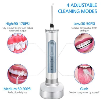 DIGOO DG-M1 Irrigador Oral USB Recargable irrigador oral Portátil Dental Chorro de Agua Impermeable Dientes-Limpiador para el Hogar de Viajes