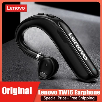 Original Lenovo TW16 Bluetooth Auriculares manos libres de Auriculares Inalámbricos de IPX5 Impermeable Auricular con micrófono para la Conducción de la Reunión