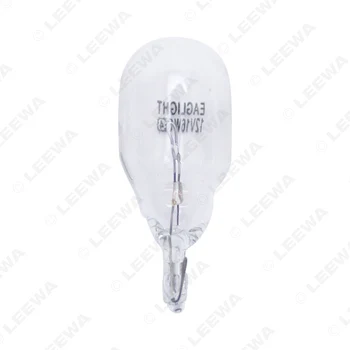 LEEWA 10pcs Blanco Cálido Coche T15 Cuña de 12V 16W Externa del Bulbo de Halógeno Lámpara de Halógeno de Reemplazo del Panel de la Luz de Bulbo #CA1310