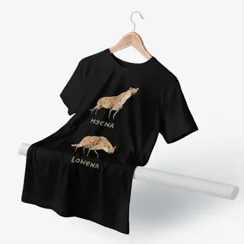 Hiena Camiseta de Hiena Lowena T-Shirt de Manga Corta Divertido de la Camiseta XXX de Verano Masculino Impreso Algodón de la Camiseta de la