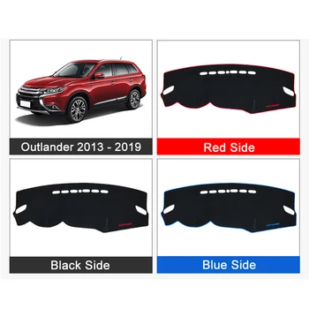 Para Mitsubishi Outlander 2013 2016 2017 2018 LHD Coche Cubierta del Panel Dash Mat Sombra del Sol de la Almohadilla de la Alfombra Anti-UV Accesorios