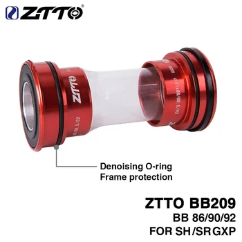 ZTTO BB209 BB92 BB90 BB86 Ajuste a presión Inferior Soportes para Carretera y Mtb Bicicleta de piezas de Bicicleta de 24mm de Bielas k7 GXP 22mm Super luz 90g