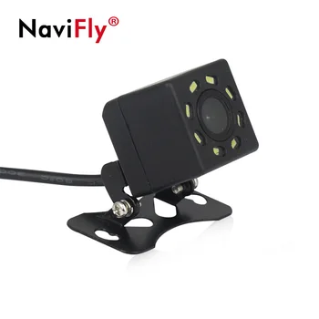 Navifly 8LED Noche Impermeable del CCD HD Retrovisor Impermeable de la visión nocturna de Amplio Ángulo Coche cámara de visión trasera revertir la Cámara de copia de seguridad