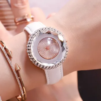 De lujo de la Marca de Moda Casual Reloj de las Mujeres Vestido de Cuarzo Relojes Relogio Feminino 2019 de las Mujeres Rhinestone Relojes Reloj Saat