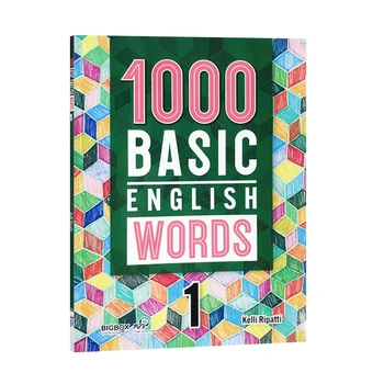 4 Libros/Set 1000 Básico De Palabras En Inglés De Nivel 1-4 De La Escuela Primaria Común Inglés Palabras Del Diccionario Libro