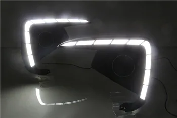 2PCS LED de Luz de conducción Diurna luces del día Para Suzuki Ertiga 2018 2019 DRL Niebla Cubierta de la Lámpara Faro Amarillo de la Lámpara de señal de giro