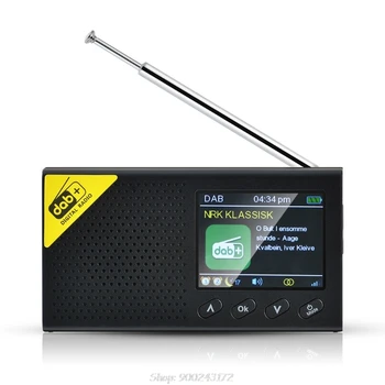 Portátil de Bluetooth de la Radio Digital DAB/DAB+ y FM Receptor Recargable Ligera Casa de la Radio S12 20 Dropship