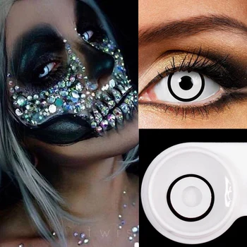 2020 Nuevas COS 2pcs/par de Halloween Cosplay de Color Lentes de Contacto Anuales de Uso de Cosméticos de Color lentes de contacto de Color de la lente de los ojos