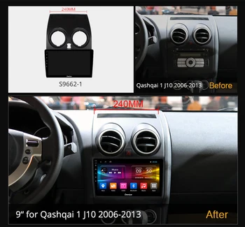 Ownice Octa Core Android 10.0 radio del Coche estéreo para Nissan Qashqai 1 J10 2006 - 2013 GPS del dvd de la Radio Multimedia reproductor de 64 G 4G LTE
