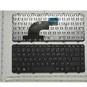 Teclado del ordenador portátil para HP PROBOOK 640 G1 645 G1 negro diseño de US 738688-001 736653-001 V139426BS1 Con Marco Sin puntero