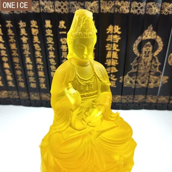 Nueva Bodhisattva Guanyin Estatua de Alta calidad de la resina de la decoración del hogar Feng Shui adornos de gama alta regalo estatua de Buda de la entrega gratuita