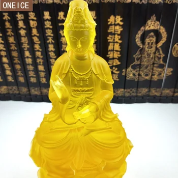 Nueva Bodhisattva Guanyin Estatua de Alta calidad de la resina de la decoración del hogar Feng Shui adornos de gama alta regalo estatua de Buda de la entrega gratuita
