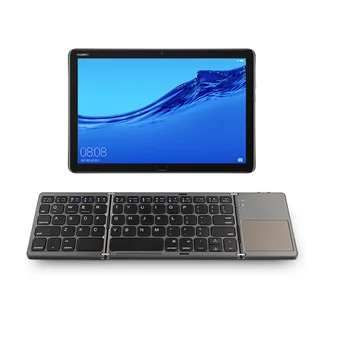El doble plegable Teclado Bluetooth inalámbrico Para Huawei MediaPad 10 M2 m2 8 M2 8.0 7 7.0 10.1 Pro Tabletas PC plegable caso del teclado