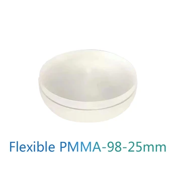 98x25mm Laboratorio Dental el Uso Flexible de PMMA Bloque de Resina Acetálica para Coronas Compatible Flexible PMMA Bloque A0/A1/A2/A3/B1/Claro
