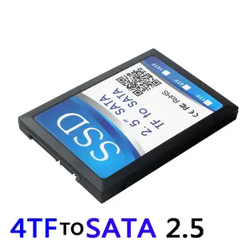 Envío gratis Nuevo de 4 Micro SD TF Tarjeta de 22pin SATA de la tarjeta de adaptador de 2,5
