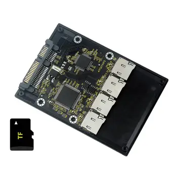 Envío gratis Nuevo de 4 Micro SD TF Tarjeta de 22pin SATA de la tarjeta de adaptador de 2,5